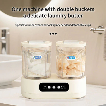 Double-Bucket Mini Washing Machine Ⓢ